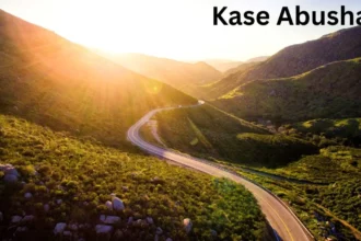 a road going through a valley Kase Abusharkh