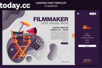 a website template for a film maker hdtoday.cc